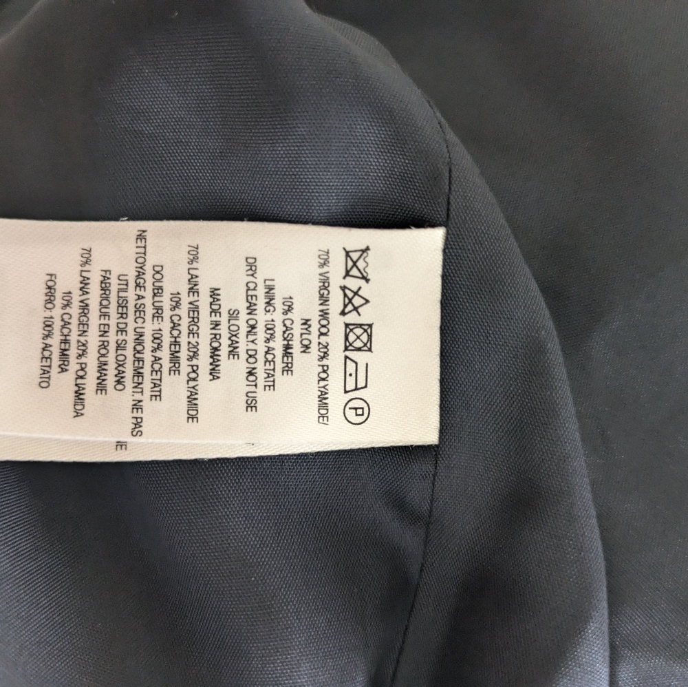 French Connection Ruffle Wool Coat - Picture 3 of 9